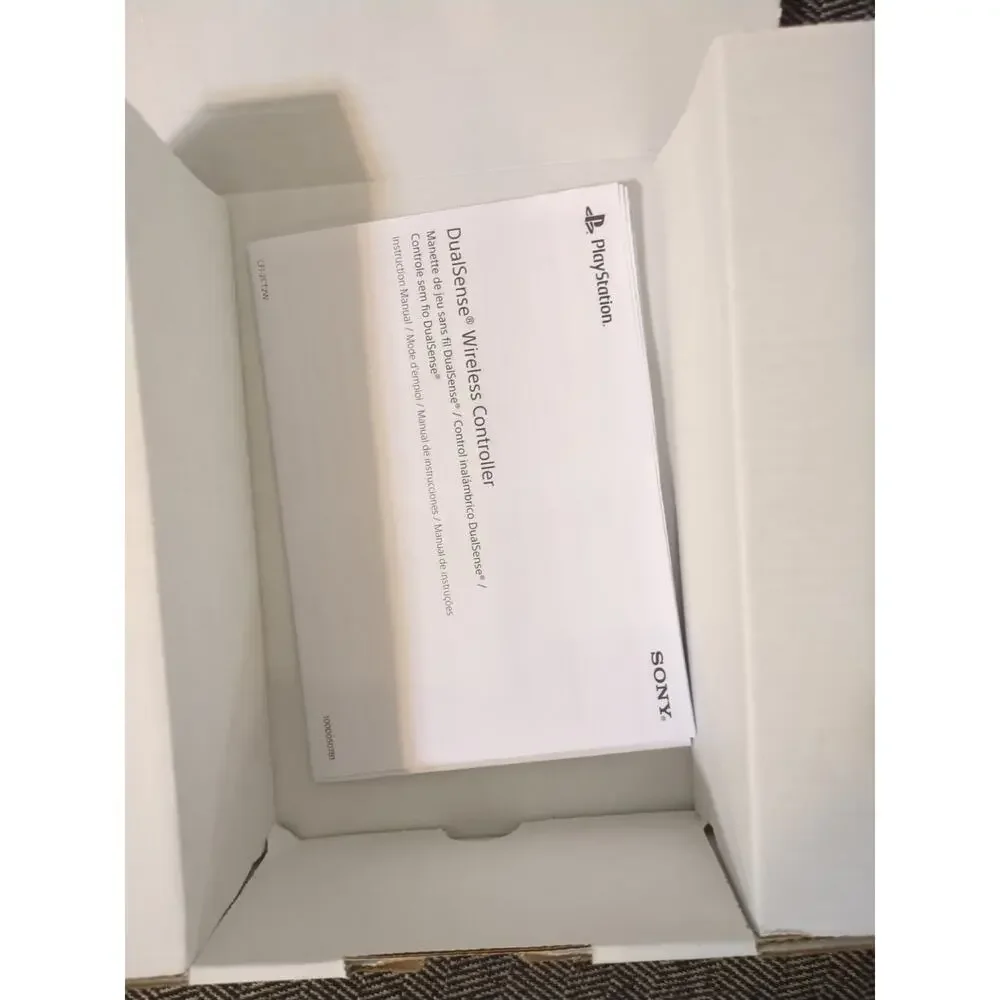 **Box Only** Ps5 Dualsense Wireless Controller Midnight Black Manual Included